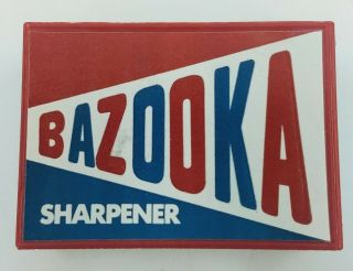 Vintage Bazooka Bubble Gum Plastic Advertising Pencil Sharpener.  Shape