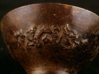 Chinese Bronze Dragon Little Bowl