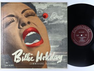 Billie Holiday - S/t Lp - Commodore - Fl 30,  008 Mono Vg,