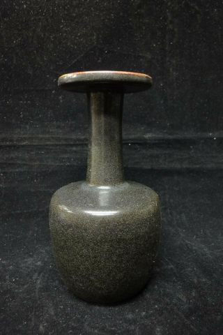Rare Exquisite Old Chinese " Ding " Kiln Black Glaze Porcelain Bottle Vase