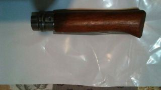 Opinel No 8 Walnut Wood Safety Locking Sandvik Stainless Steel Knife France