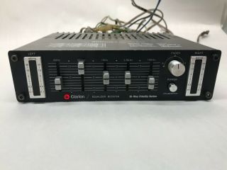 Vintage Clarion Equalizer Type 300 Eqb - 2 Old School Powers On