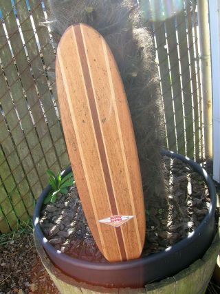Vintage Hobie 9 Stringer Sidewalk Surfboard Skateboard Longboard Surfer 60