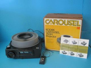 Kodak Carousel Slide Projector 760h W/ Box & Remote - Auto Focus Vintage Awesome