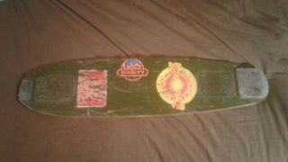 Vintage G&S Gordon & Smith FIBREFLEX Skateboard Deck w/ Sea Breeze Tail Guard 3