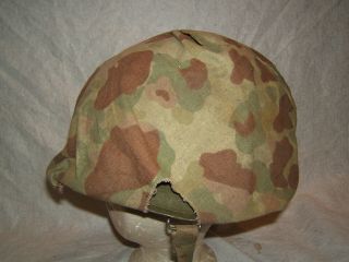 Ww2 Wwii Us U.  S.  Army Marine Corps Usmc Helmet W/ Camo Camouflage Cover Vtg Old