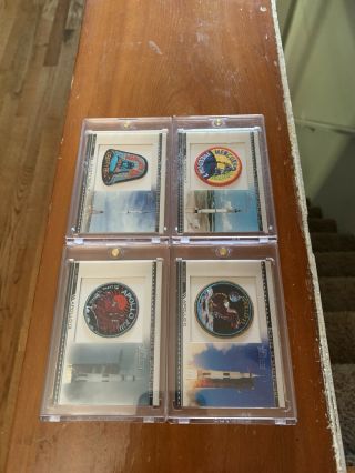 2009 Topps Heritage American Heroes Of Space Relic Patch / 61 Set Of 4