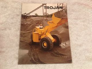 Rare 1970s Clark Michigan Trojan Trctor Dealer Sales Brochure