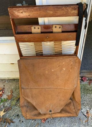 Old Wood Backpack Frame Vintage Hunting Trapping Great Patina