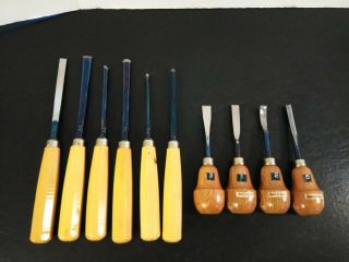 Set Of 10 Vintage Mifer Woodworking Carving Tools Made In Spain