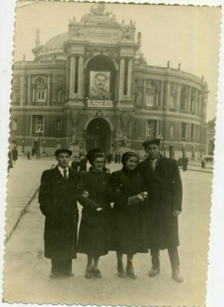 1950s Stalin Odessa Opera Ballet Theatre Soviet People Girls Men Russian Photo