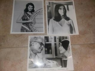 3 Vintage 8 X 10 Photos Of Movie Actress Anjanette Comer Ds935