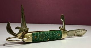 Rare Vintage Girl Scouts Of America Utica Kutmaster 3 Blade Folding Pocket Knife