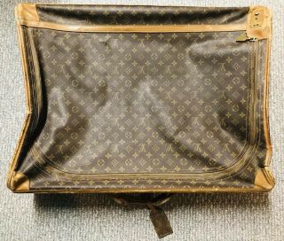 Authentic Vintage Louis Vuitton Monogram Suitcase With Lv Id Name Tag