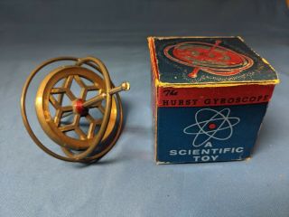 Wonderful Gyroscope Top Scientific Instructive Toy With Instructions & Box Vtg