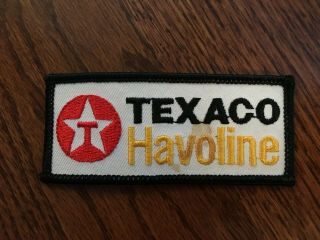 Vtg Texaco Havoline Motor Oil Service Station Uniform Patch Gasoline Petroleum