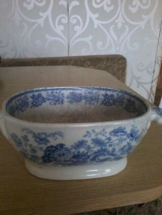 Antique? Chinese? Porcelain Blue & White Dish/ Tureen