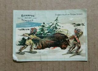 Kickapoo Indian Remedies,  Trade Card,  1880 