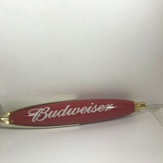 Budweiser Beer Tap Handle Red 11 - 1/2”