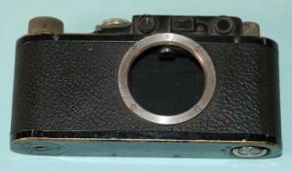 Leica D.  R.  P.  Ernst Leitz Wetzlar Vintage Black Film Camera Body Only