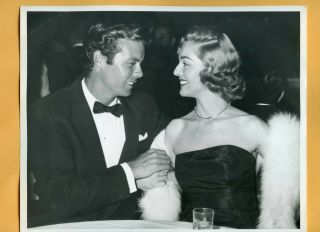 Vintage 8x10 Candid Photo Of Actor Robert Francis & Joan Weldon 1955.