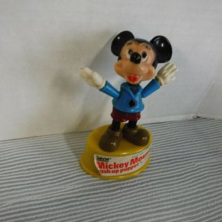 Vintage 1977 Walt Disney Productions Mickey Mouse Gabriel Push Up Puppet Toy