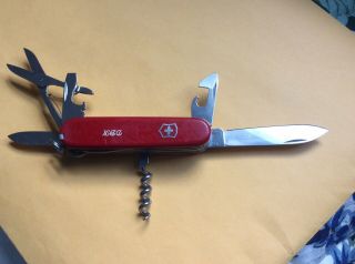 Victorinox Swiss Army Knife Officer Suisse Red Multitool,  Pre - Owned