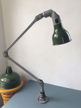 Vintage Mek - Elek Industrial Factory Machinist Work Lamp