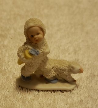 Vintage Antique Miniature Bisque German Snow Baby & Polar Bear Figurine Germany