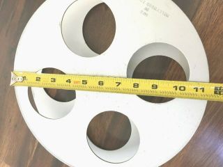 Vintage 35mm Aluminum Split Reel By Hollywood Film Company With Yellow Hub