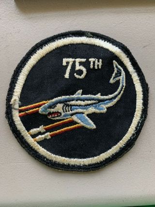 Vintage Military Air Force Usaf 75th Tactical Fighter Squadron Patch