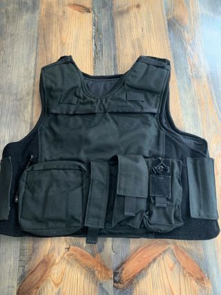 American Body Armor Aba Carrier Tactical Vest Xl Size 1rc / 1rrc Law Enfor