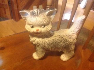 Vintage Edward Mobley Co Large Kitten Kitty Cat Squeak Toy Arrow Rubber Kitsch
