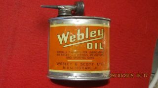 Rare Webley Gun Oil Can [ Empty]