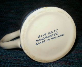 Heineken Beer Mug Stein Hand Painted Delft Blue Holland Dutch Delftware Pottery 3