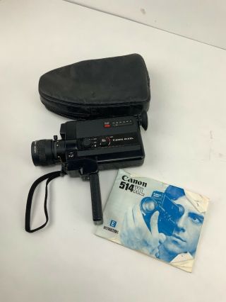 Vintage Canon 514xl 8 8mm Film Movie Camera - /