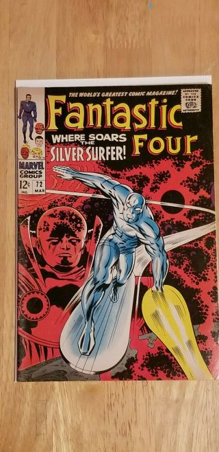 Fantastic Four 72 1968 Silver Surfer - Marvel 6.  5