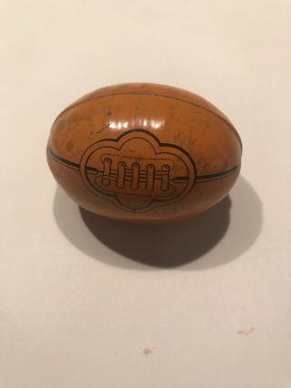 Vtg Miniature Tin Litho Football - Made In Usa