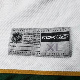 Dallas Stars Reebok Authentic Blank Jersey XL Vintage White NHL Hockey 2