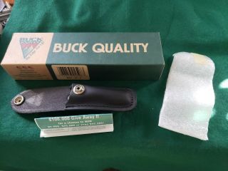 Vintage Buck Squire B501 Pocket Knife Box W/sheath