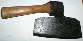 Antique Vintage Collins Styled Broad Axe Offset W/hammer Head Solid Heavy