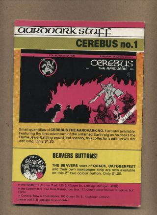 Cerebus the Aardvark 2  Dave Sim Vanaheim Press 1978 SIGNED (c 25689) 2
