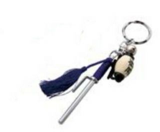 Japanese Key Ring Japan Chain Holder Netsuke Nippon Jitte Goyo Purple F163