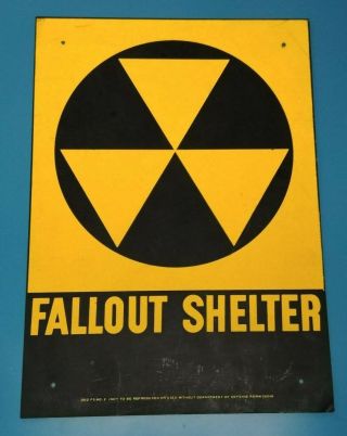 Fallout Shelter Sign 1960 