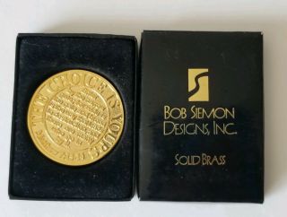 The Choice Is Yours Solid Brass Christian Coin Inspirational Pocket Token