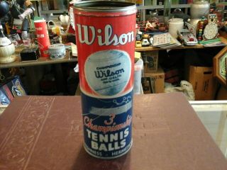 Vintage Wilson Champion Tennis Ball Tin From The 1950s