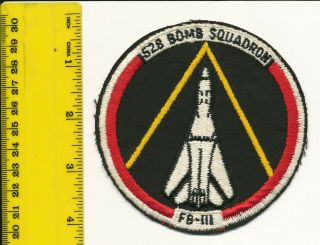 Fighter Squadron Usaf Patch 528 Bs Fb - 111 F - 111 Plattsburgh Afb 2