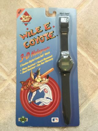 1990 Upper Deck Comic Ball 3 - D Holographic Watch Wile Coyote,  Cubs (final Offer)