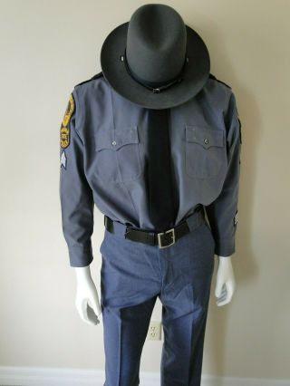 Obsolete Va State Police Trooper Highway Patrol Uniform Hat Costume