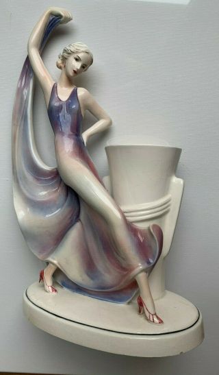 Art Deco Woman in Purple Dress 12 